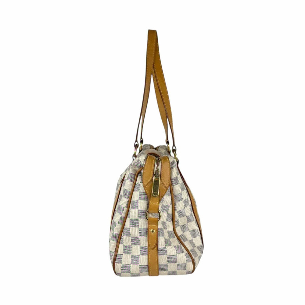 Louis Vuitton Azur Canvas White Gold Shoulder Bag Damier Stresa White Gold
